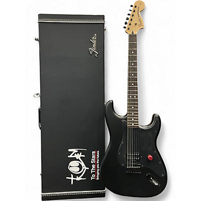 Used Fender Tom Delonge Signature To The Stars TTS Stratocaster Blackout Solid Body Electric Guitar