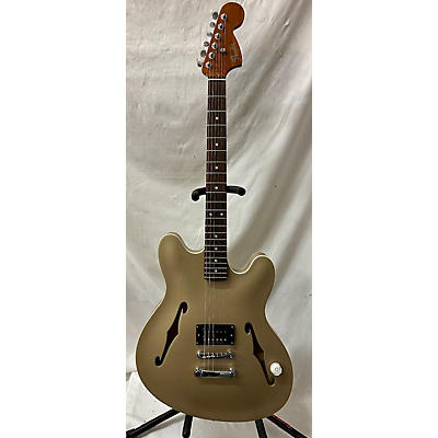 Fender Used Fender Tom Delonge Starcaster Satin Shoreline Gold Hollow Body Electric Guitar