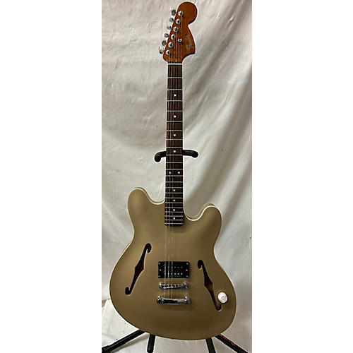 Fender Used Fender Tom Delonge Starcaster Satin Shoreline Gold Hollow Body Electric Guitar Satin Shoreline Gold