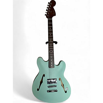 Fender Used Fender Tom Delonge Starcaster Satin Surf Green Hollow Body Electric Guitar