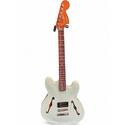 Used Fender Tom Delonge Starcaster Surf Green Hollow Body Electric Guitar
