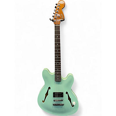 Used Fender Tom Delonge Starcaster Surf Green Hollow Body Electric Guitar