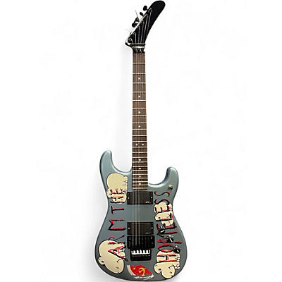 Used Fender Tom Morello "Arm The Homeless" Ice Blue Metallic Solid Body Electric Guitar