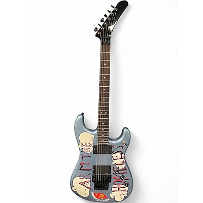 Used Fender Tom Morello "Arm The Homeless" Stratocaster Ice Blue Metaliic Solid Body Electric Guitar