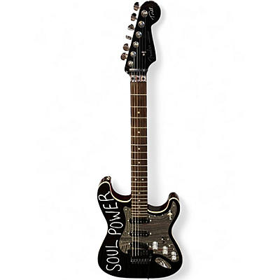 Used Fender Tom Morello Soul Power Stratocaster Black Solid Body Electric Guitar