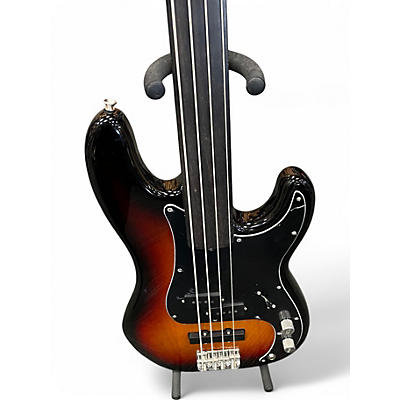 Used Fender Tony Franklin Signature Fretless Precision Bass 3 Tone Sunburst Electric Bass Guitar