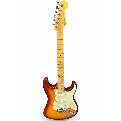 Used Fender USA DLX STRAT W/ SILVER WOUND SEYMOUR DUNCAN PU'S Sienna Sunburst Solid Body Electric Guitar