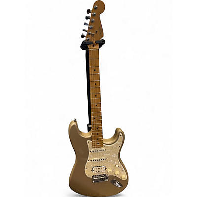 Used Fender USA Lone Star Stratocaster Shoreline Gold Solid Body Electric Guitar