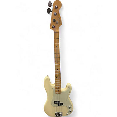 Used Fender USA PRECISION BASS WHITE Electric Bass Guitar
