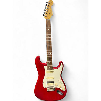 Used Fender USA Pro Stratocaster HSS Crimson Red Trans Solid Body Electric Guitar