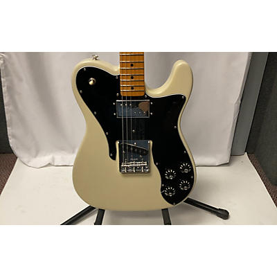 Fender Used Fender USA Telecaster Custom Antique White Solid Body Electric Guitar