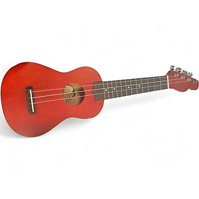 Used Fender VENICE Red Ukulele