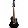 Used Fender VILLAGER 12-STR V3 Black 12 String Acoustic Electric Guitar Black