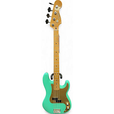 Used Fender  VINTERA 50s Seafoam Green Electric Bass Guitar