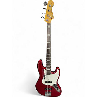 Used Fender VINTERA III JAZZ BASS Candy Apple Red Metallic Electric Bass Guitar