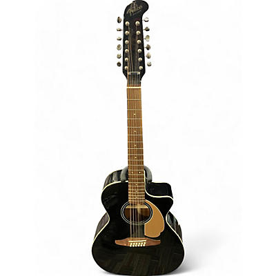 Fender Used Fender Villager 12 Str Black 12 String Acoustic Electric Guitar