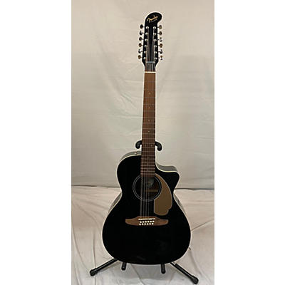 Fender Used Fender Villager SCE Black 12 String Acoustic Electric Guitar