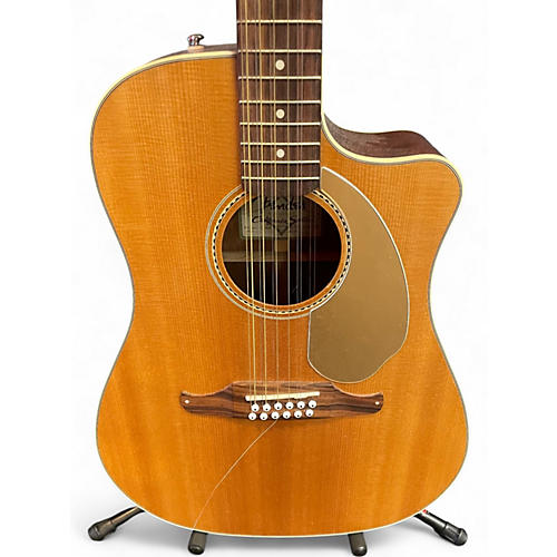Used Fender Villager SCE Natural 12 String Acoustic Electric Guitar Natural