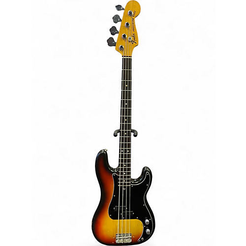 Used Fender  Vintage 1977 Precision Bass 3 Tone Sunburst Electric Bass Guitar 3 Tone Sunburst