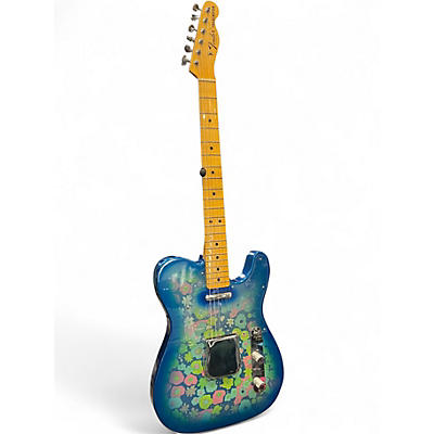 Used Fender Vintage Custom 1968 Blue Flower Telecaster Blue Flower Solid Body Electric Guitar