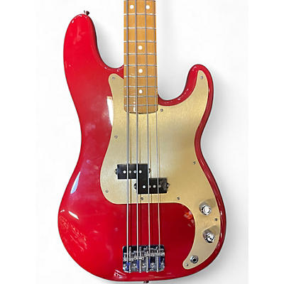 Used Fender Vintera 50s Precision Bass Fiesta Red Electric Bass Guitar