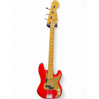 Used Fender Vintera 50s Precision Bass RED Electric Bass Guitar