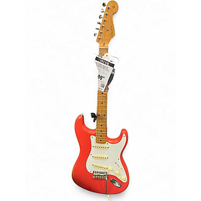 Used Fender Vintera 50s Stratocaster Fiesta Red Solid Body Electric Guitar