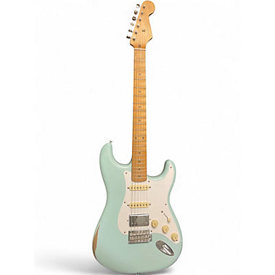Used Fender Vintera 50s Stratocaster Road Worn Daphne Blue Solid Body Electric Guitar