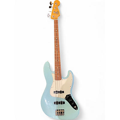 Used Fender Vintera 60s Jazz Bass Blue Electric Bass Guitar