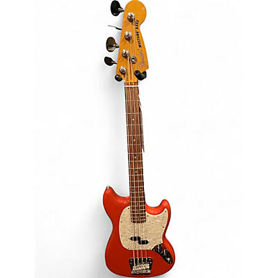 Used Fender Vintera 60s Mustang Bass Torino Red Electric Bass Guitar