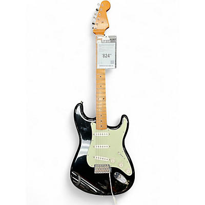 Used Fender Vintera 60s Stratocaster Road Worn Black Solid Body Electric Guitar