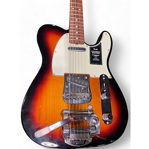 Used Fender Vintera 60s Telecaster Bigsby Tobacco Burst Solid Body Electric Guitar Tobacco Burst