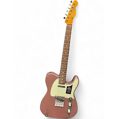 Used Fender Vintera 60s Telecaster Road Worn Burgundy Mist Solid Body Electric Guitar