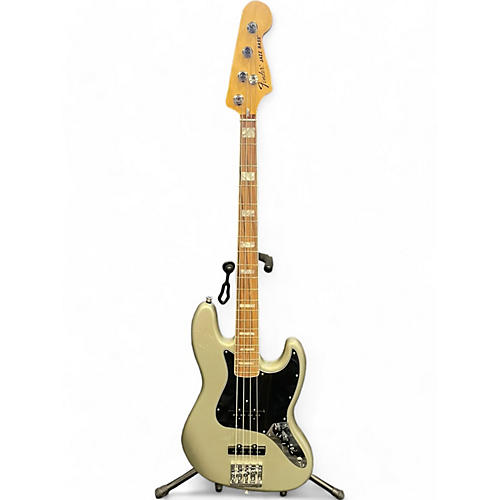 Fender Used Fender Vintera 70s Jazz Bass Black And Silver Electric Bass Guitar Black and Silver