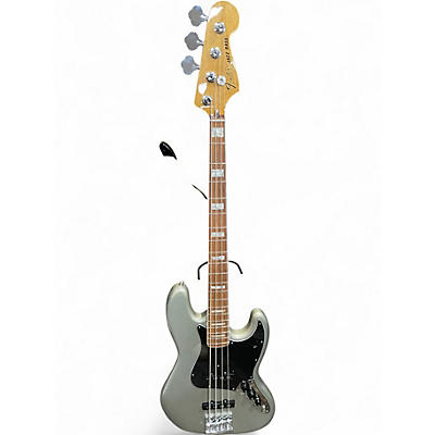 Used Fender Vintera 70s Jazz Bass Inca Silver Electric Bass Guitar