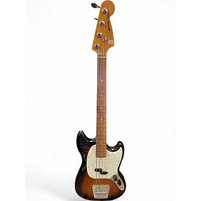 Used Fender Vintera 70s Mustang 3 Color Sunburst Electric Bass Guitar