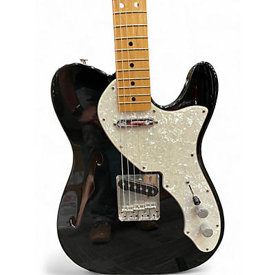 Used Fender Vintera 70s Telecaster Thinline Black Hollow Body Electric Guitar
