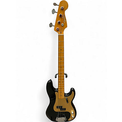 Used Fender Vintera II 50s Precision Bass Black Electric Bass Guitar Black