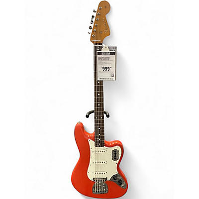 Used Fender Vintera II '60s Bass VI Fiesta Red Electric Bass Guitar