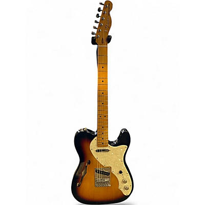 Used Fender Vintera II 60s Thinline Telecaster 3 Color Sunburst Hollow Body Electric Guitar