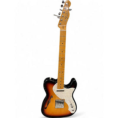 Used Fender Vintera II Thinline 3 Color Sunburst Hollow Body Electric Guitar