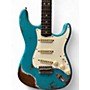 Used Fender WILDWOOD 10 64 WW10 HEAVY RELIC FADED TAOS TURQUOISE Solid Body Electric Guitar FADED TAOS TURQUOISE