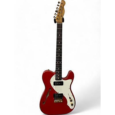 Used Fender WILDWOOD 10 RELIC THINLINE TELECASTER Fiesta Red Hollow Body Electric Guitar