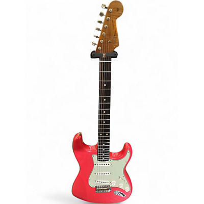 Used Fender Wildwood 10 61 Stratocaster Fiesta Red Solid Body Electric Guitar