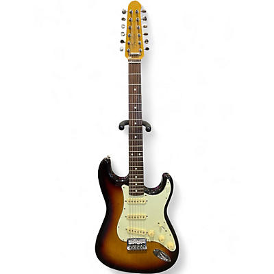 Used Fender XII 12 String Stratocaster 3 Color Sunburst Solid Body Electric Guitar