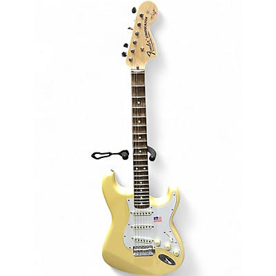 Used Fender YNGWIE MALMSTEEN STRATOCASTER RW Cream Solid Body Electric Guitar