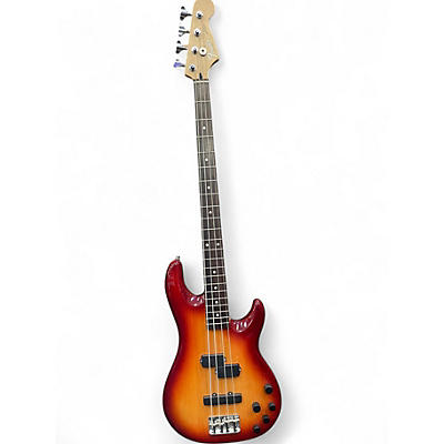 Used Fender ZONE PJ BASS Cherry Sunburst Electric Bass Guitar