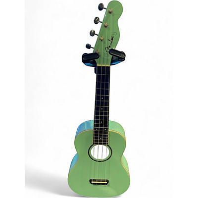 Used Fender ZUMA CONCERT UKULELE Surf Green Ukulele