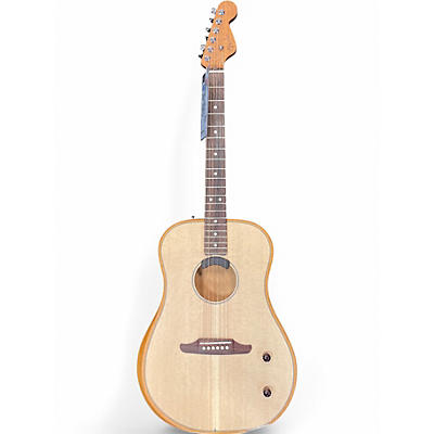 Used Fender acoustasonic highway series Natural Acoustic Electric Guitar