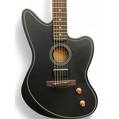 Used Fender acoustasonic jazzmaster standard matte black Acoustic Electric Guitar